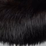 Small Sam FriedLander 1960s Black Dress with Fox Fur Hem