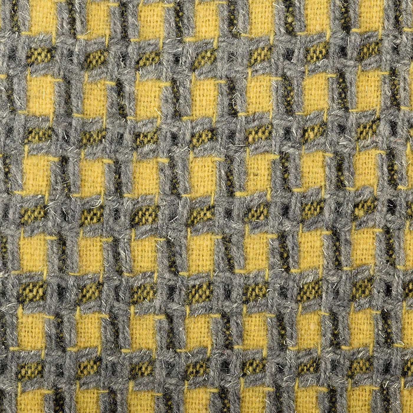 1940s Yellow and Gray Tweed Swing Jacket