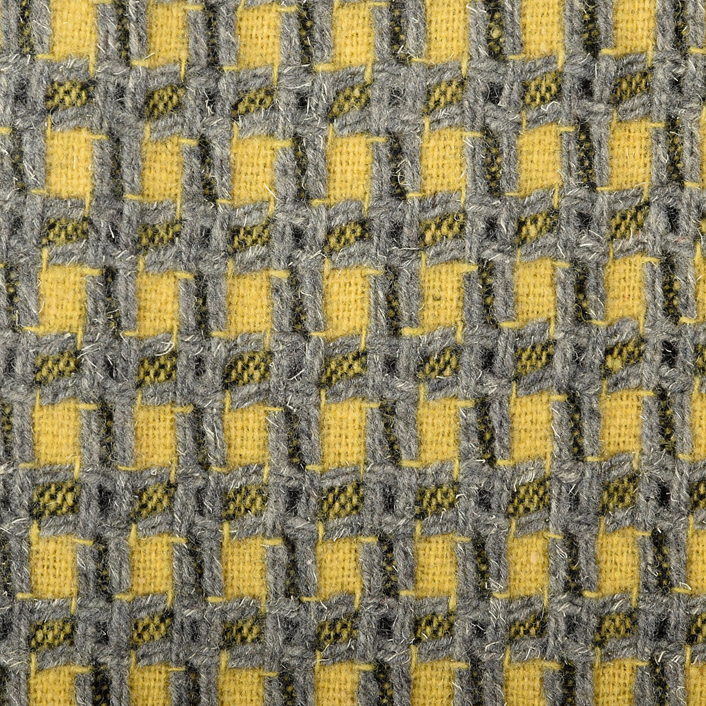 1940s Yellow and Gray Tweed Swing Jacket