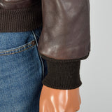 Large Mens Schott Brown Leather Jacket
