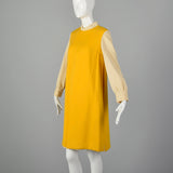 Medium 1960s Yellow Mod Dress