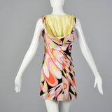 1990s Emilio Pucci Terry Cloth Mini Dress with Hood