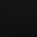 XS 1960s Mod Winter Coat Black Wool with Frog Closures and Faux Fur Trim