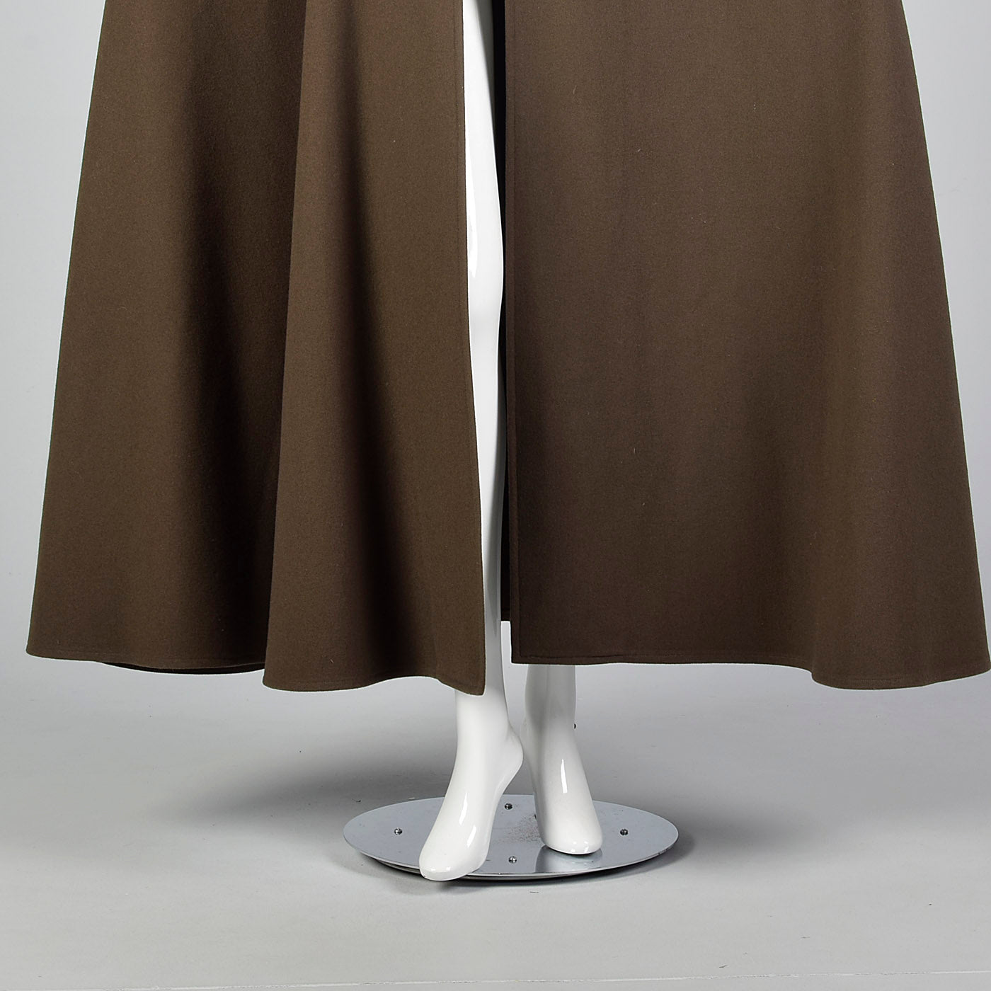 Elegant 1976 Yves Saint Laurent Russian Collection Wool Cape with a Huge Sweep