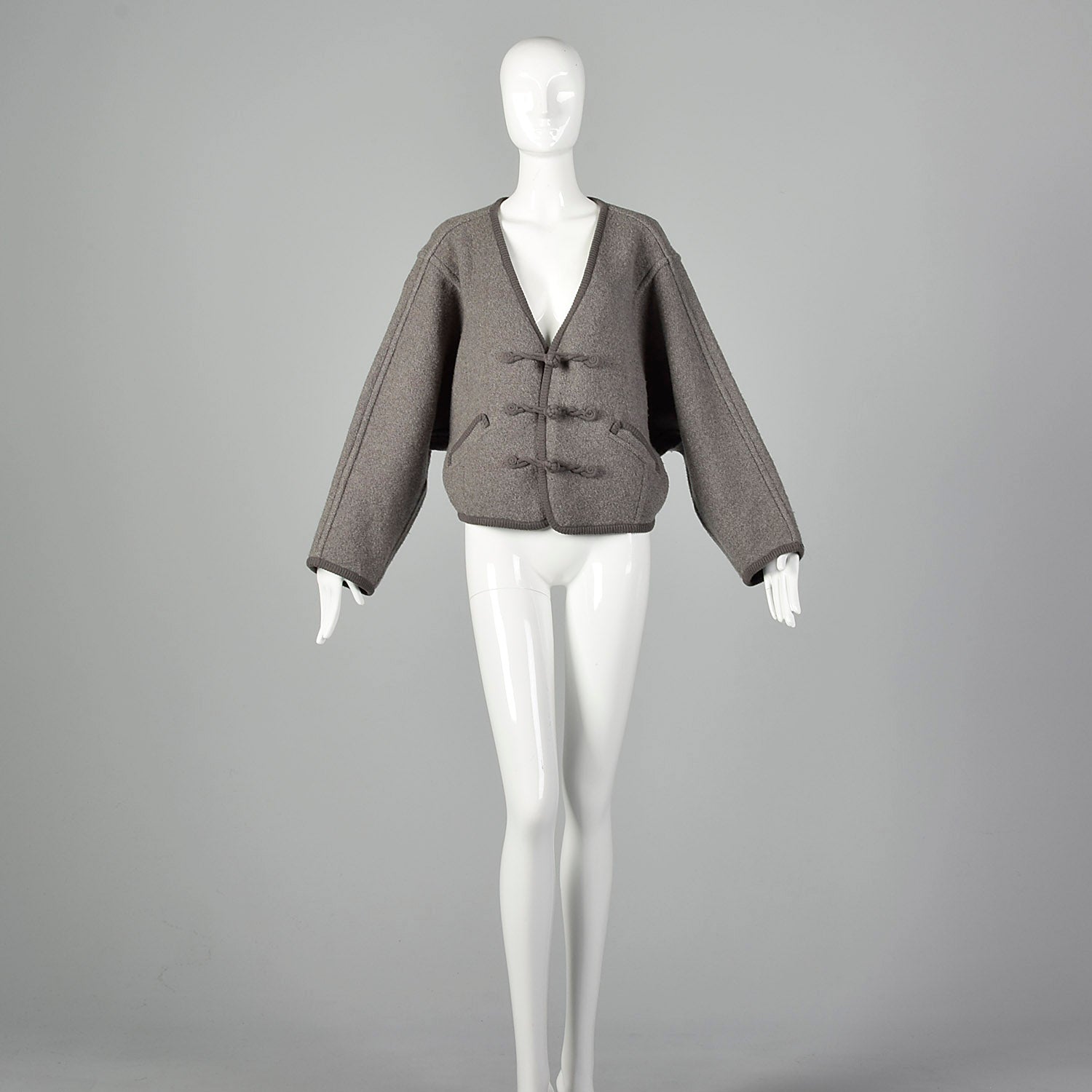 Issey Miyake Plantation Gray Wool Jacket