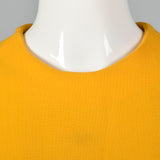 1960s Yellow and Black Colorblock Dress