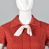 1960s Red Polka Dot Dress