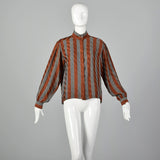 Medium Louis Feraud 1970s Silk Blouse