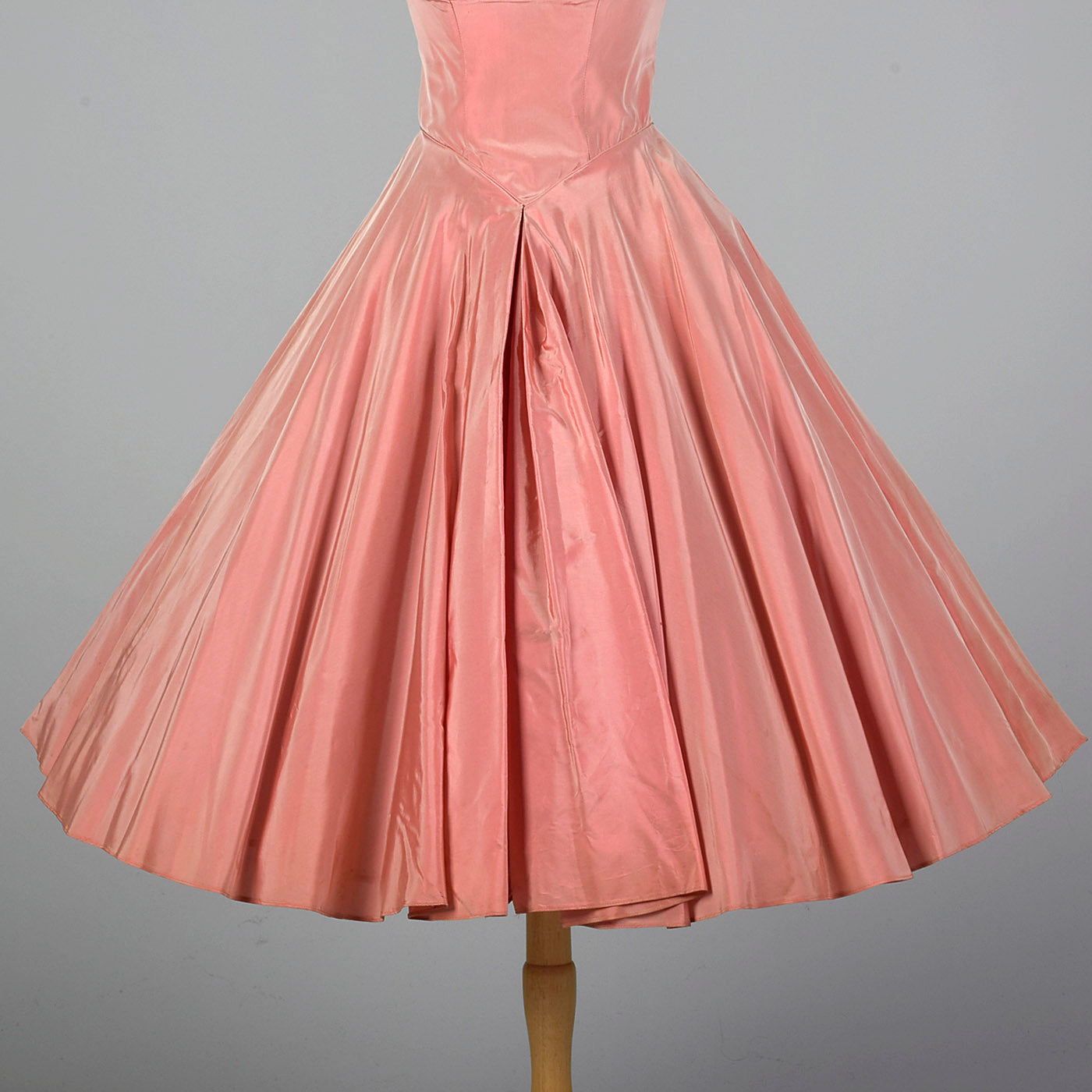 1950s Pink Taffeta Party Dress