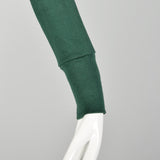 XS 1960s Deadstock Green Lightweight Long Sleeve Turtleneck Shirt