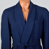 1950s Mens Pendleton Blue Wool Robe
