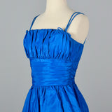 1950s Electric Blue Party Dress with Bubble Skirt