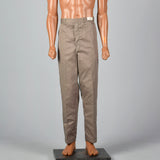 Large 1960s Deadstock Sanforized Cotton Brown Pants