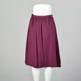 Small 1970s Donald Brooks Purple Skirt