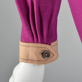 Mary Quant Knit Shift Dress with Menswear Style Necktie