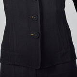 1940s Black Two Piece Set with Sequin Detail