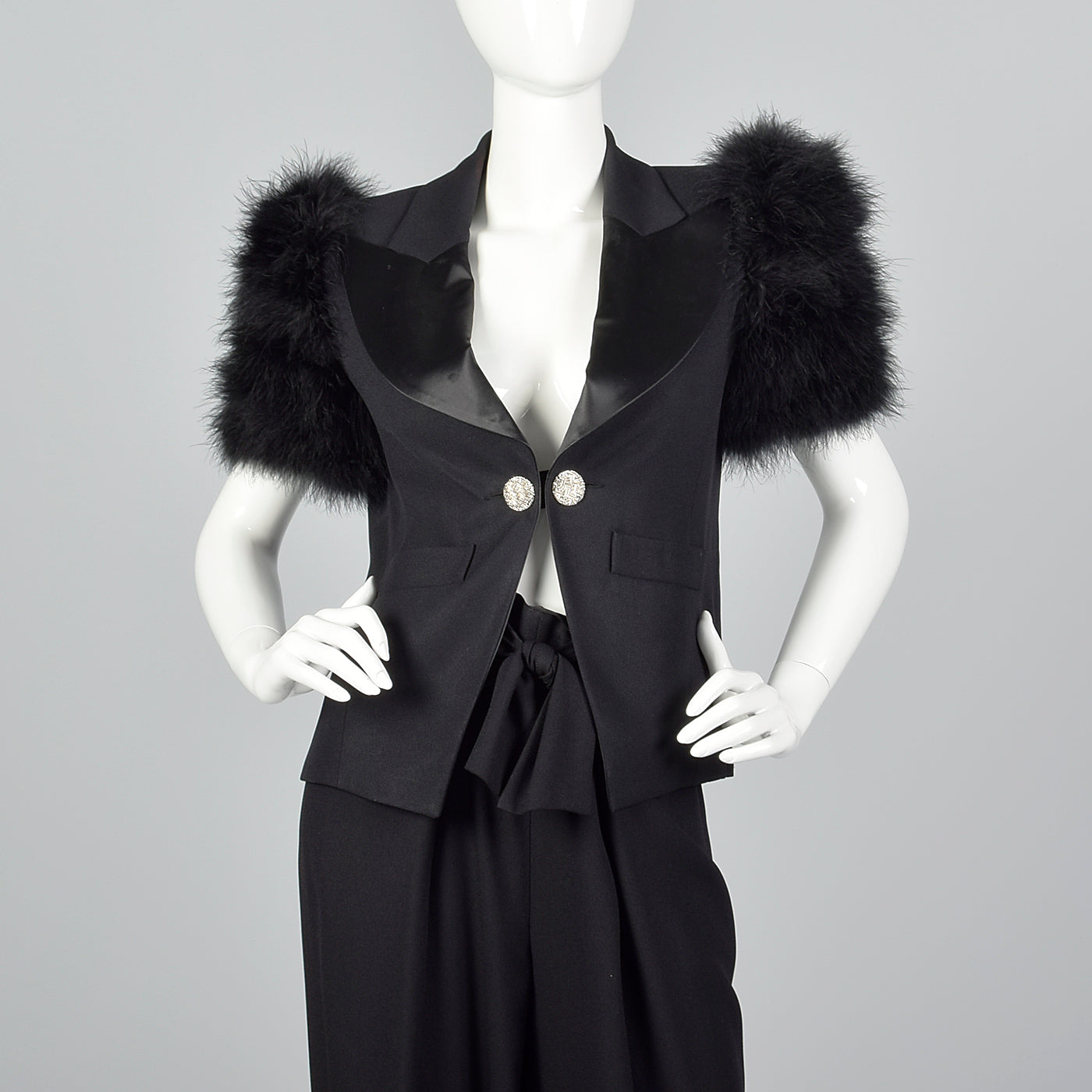 Spring/Summer 1995 Sonia Rykiel Marabou Feather Suit