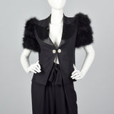 Spring/Summer 1995 Sonia Rykiel Marabou Feather Suit