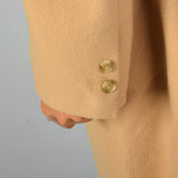 1970s Men's Classic Tan Cashmere Coat