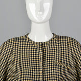1980s Armani Black and Cream Jacket