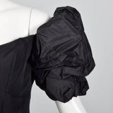 1980s Vicky Tiel Off Shoulder Mini Dress