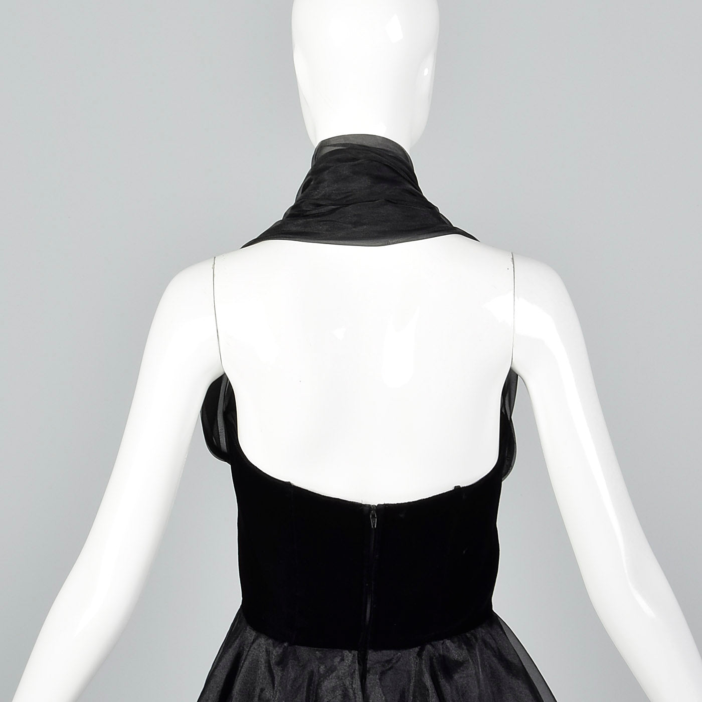 1980s Sexy Halter Dress in Black