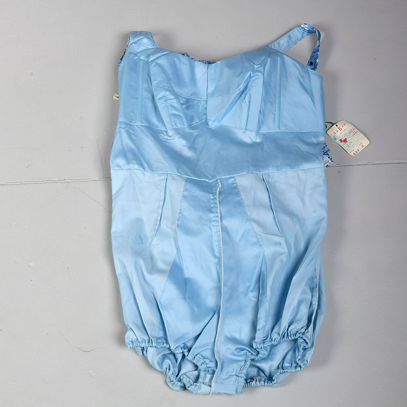 1960s Abercrombie & Fitch Deadstock Swim Romper & Cover-Up