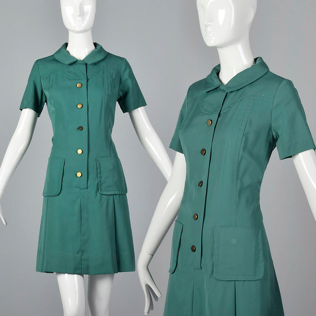 1960s Official Girl Scout Leader Uniform Dress