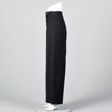 Black Wide Leg Sailor Style Pants