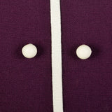 1960s Plum Purple Mod Shift Dress Short Sleeve Summer GoGo
