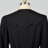 Small 1950s Black Blazer Jacket