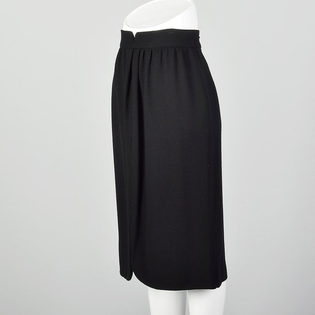 Medium 1980s Black Pencil Skirt