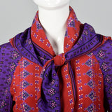 1980s Bohemian Silk Two Piece Set