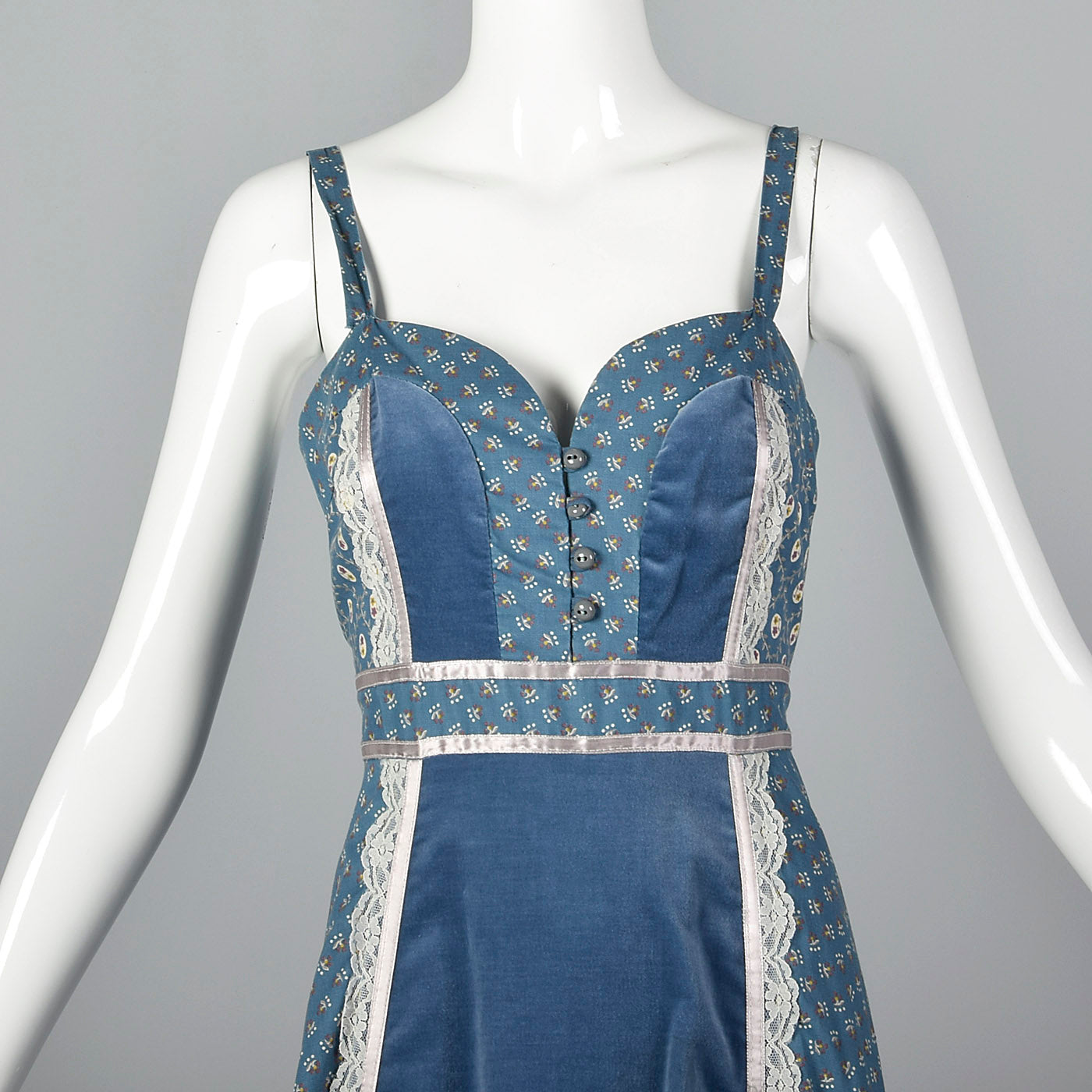 1970s Gunne Sax Bohemian Sundress