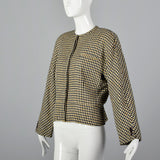 1980s Armani Black and Cream Jacket