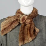 1940s Gray Wool Swing Coat with Beaver Fur Trim