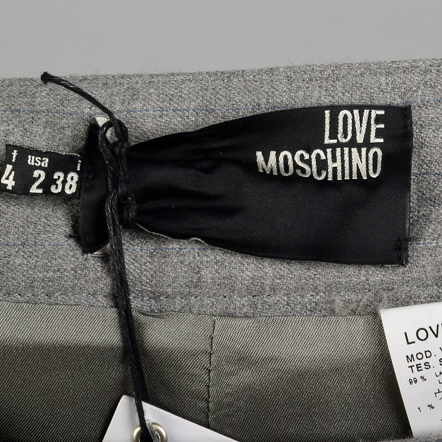 XS Love Moschino Deadstock Pencil Skirt