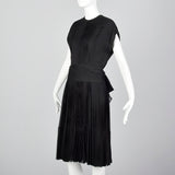 Medium Galanos 1960s Silk Pleated Dress