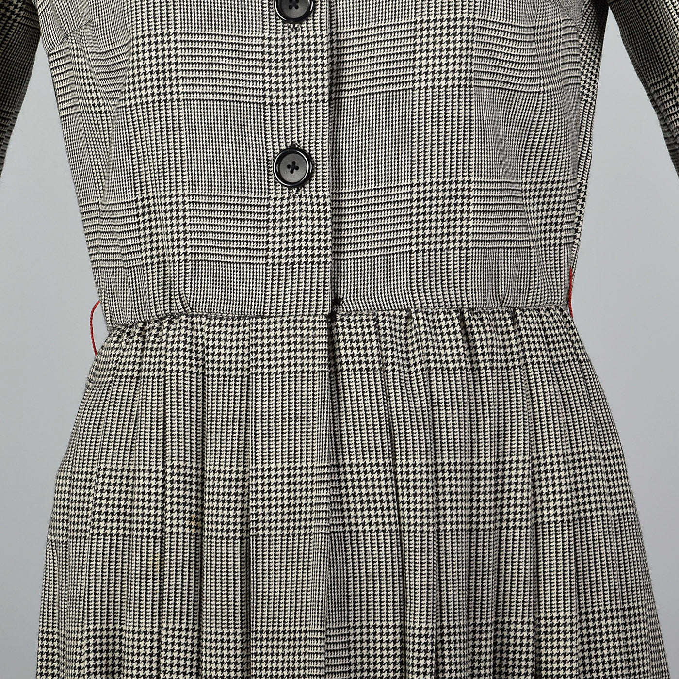 1970s Bill Blass 28 Shop Black and White Dress