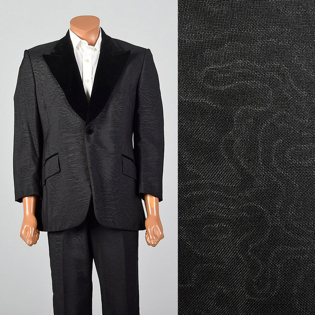 42R 1970s Mens TuxedoTwo Piece Single Button