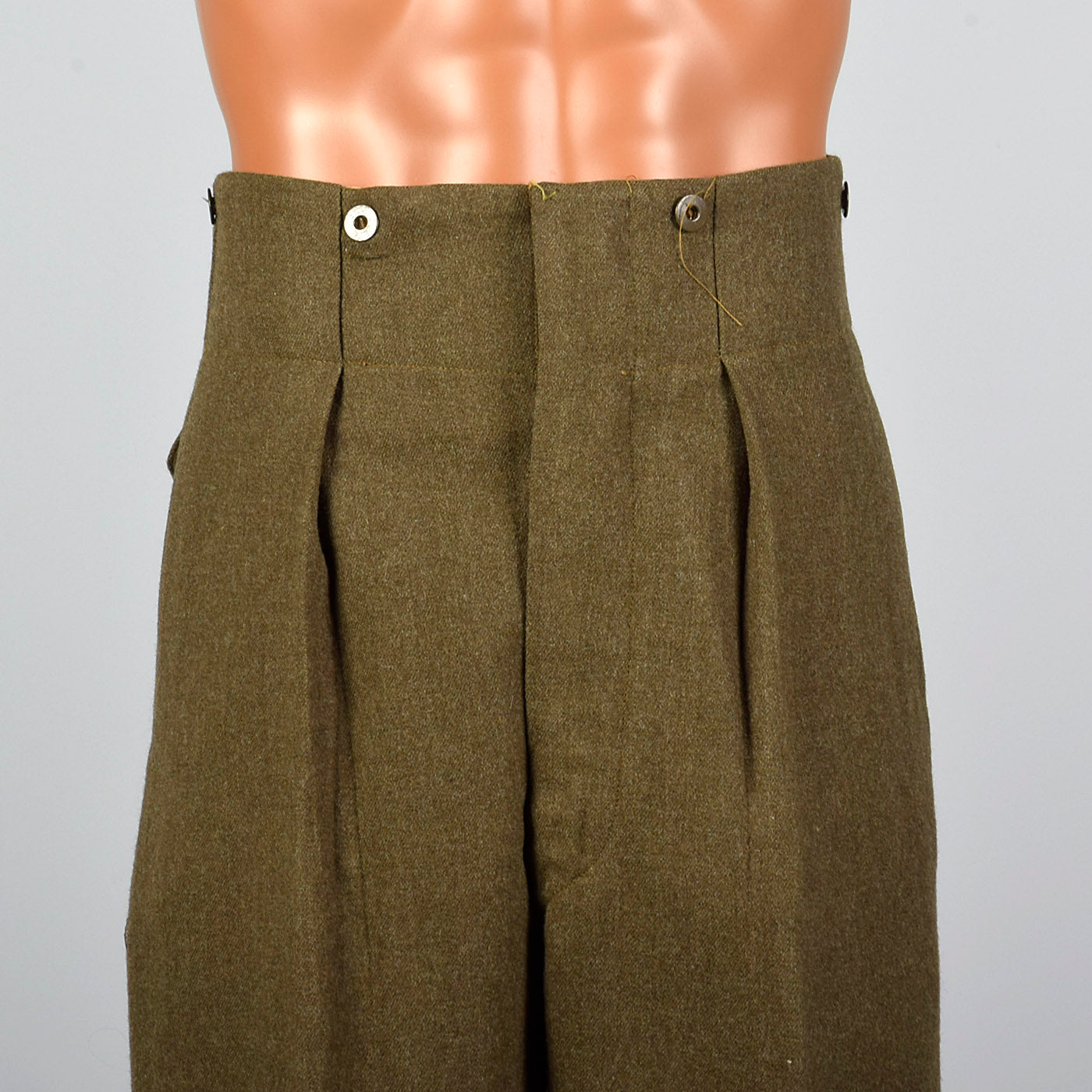 1950s Green Military Pant