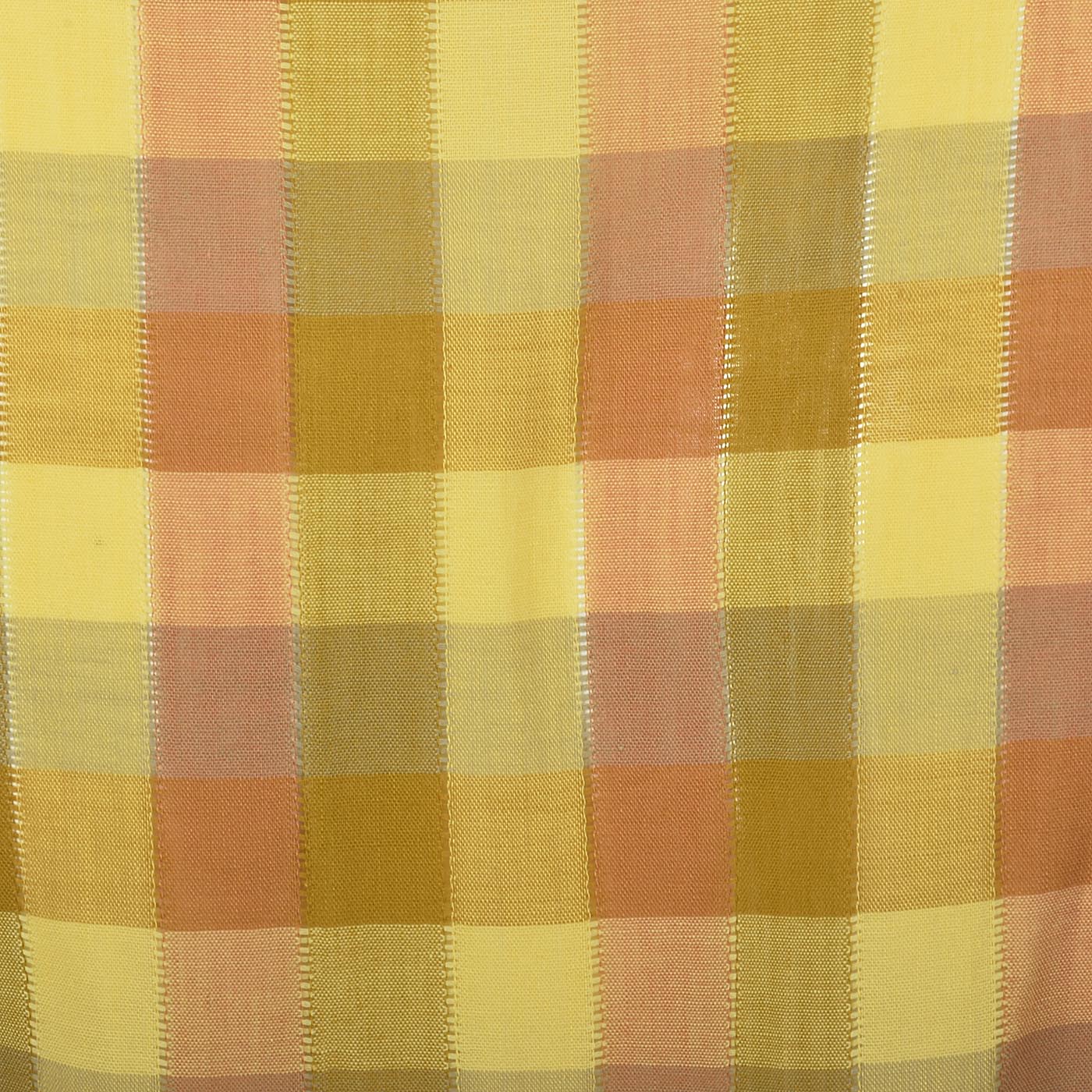 1950s Yellow Plaid Cotton Day Dress