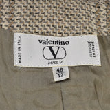 Medium Valentino Miss V 1990s Tweed Jacket