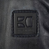Medium Hugo Boss Cafe Racer Dark Navy Leather Jacket