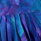 1950s Blue and Purple Day Dress