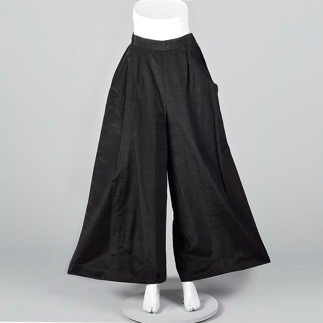 1930s Black Wide Leg Pants