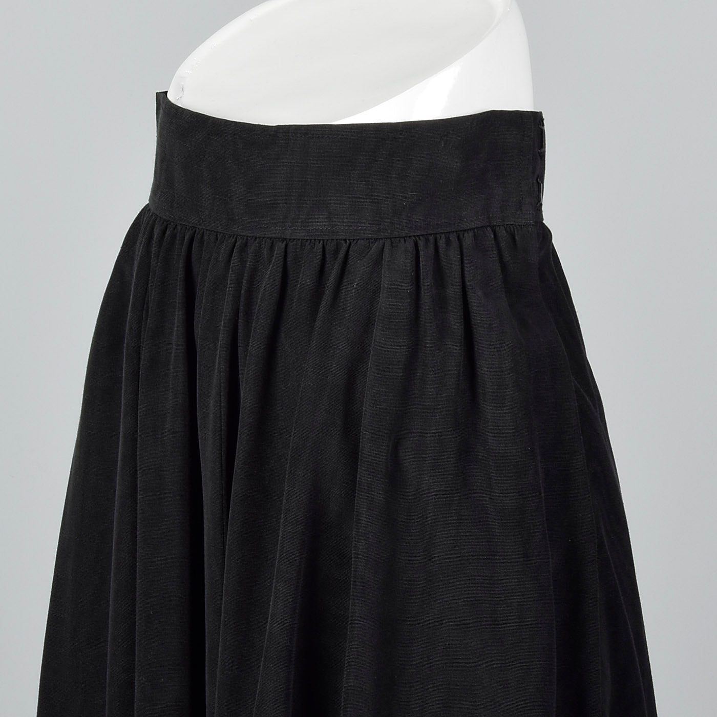 Yves Saint Laurent Rive Gauche Full Black Maxi Skirt