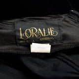 Small 1980s Black Velvet Mermaid Train Backless Formal Evening Gown Prom Dress