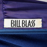 1980s Bill Blass Loose Blue Knit Dress
