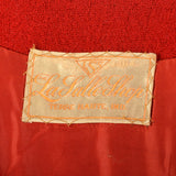 1940s Glamorous Red Cape